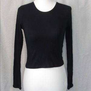 Cropped Long Sleeve Shirt from Topshop